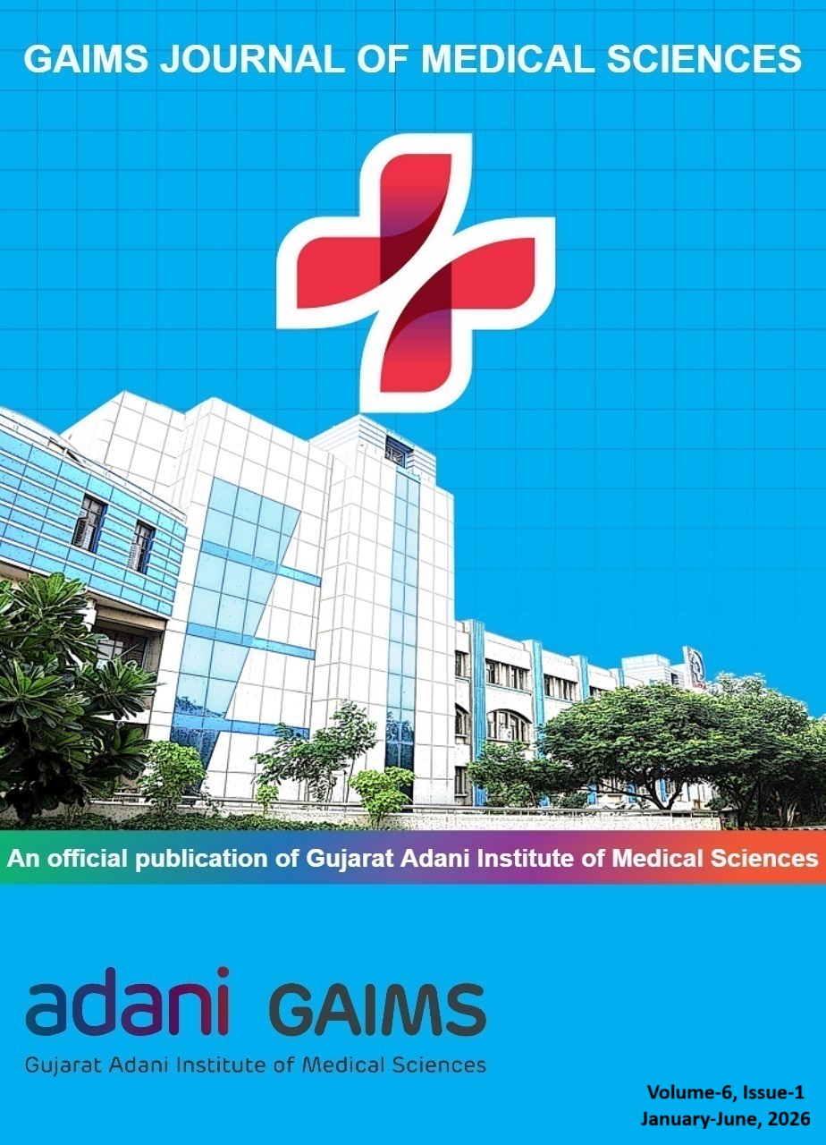 					View Vol. 6 No. 1 (Jan-Jun) (2026): GAIMS Journal of Medical Sciences
				